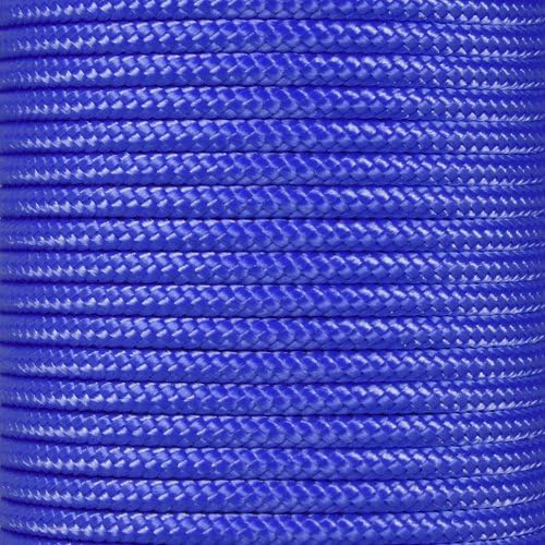 Paracord Planet 325 Paracord – 3 mm Type II Nylon Parachute Cord with 3 Inner Strands (Electric Blue, 1000 ft)
