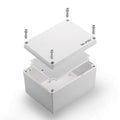 QILIPSU Outdoor Junction Box IP67 Waterproof Project Box ABS Plastic Weatherproof Electrical Enclosure Gray Cover (7.9"x5.9"x5.1")