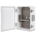 Namunanee Outdoor Electrical Junction Box, ABS Water Resistant Enclosure with Internal Mounting Panel & Hinged Cover (12.6" H x 9.4" L x 5.7" W)