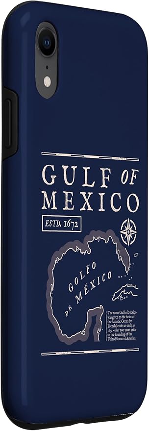 Gulf of Mexico 1672 Historic Map Case for iPhone XR