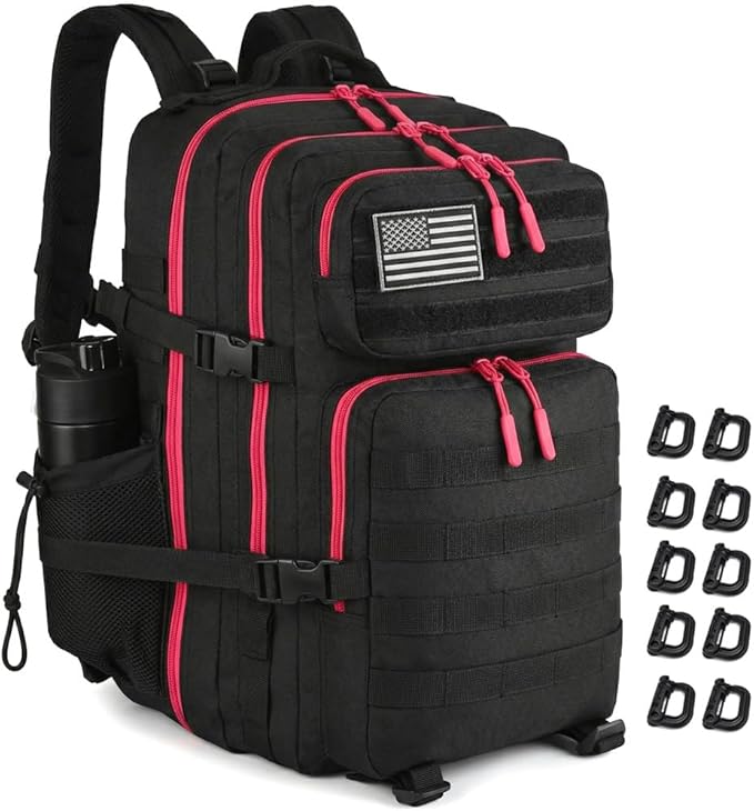 45L Tactical Backpack for Men Women, Military Assault Pack with MOLLE, Large 3 Day Bug Out Bag for Hiking Camping