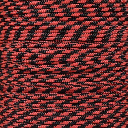 Paracord Planet 325 Paracord – 3 mm Type II Nylon Parachute Cord with 3 Inner Strands (Black Widow, 100 ft)