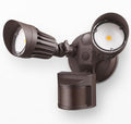 LEONLITE COB LED Security Light, Motion Sensor Outdoor Lights, Dusk to Dawn, 100-277V, ETL Listed, Adjustable Heads, Motion Detector Flood Light, Aluminum, IP65 Waterproof, 3000K Warm White, Bronze
