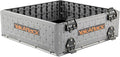 YakAttack ShortStak Upgrade Kit for BlackPak Pro | 16" x 16" – Battleship Grey | Stackable Kayak Crate Add-On with GridLoc Panels & Hardware | Not Standalone | Made in USA