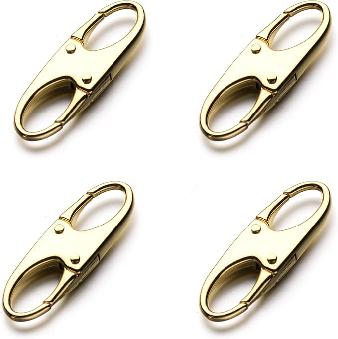 Zpsolution Zipper Clips Anti Theft - Securing Pulls Closed - Zipper Locks Anti Theft (4 Gold)