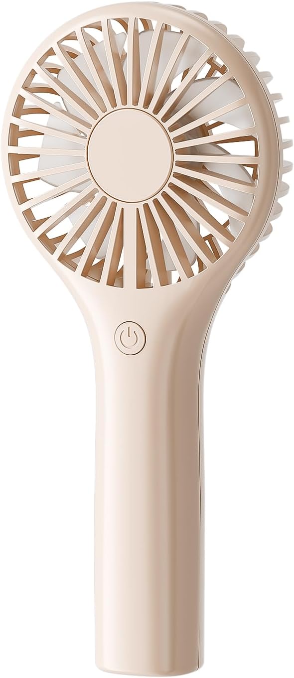 TriPole Portable Handheld Fan Mini Personal Fan with 3 Speeds, Powerful Battery Hand Held Fans for Travel Trip Outdoor Concerts, Cute Small Rechargeable Lash Fans for Makeup Skincare Drying, Cream