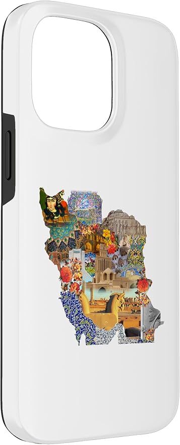 Map of Persian empire, Iran Map Case for iPhone 14 Pro Max