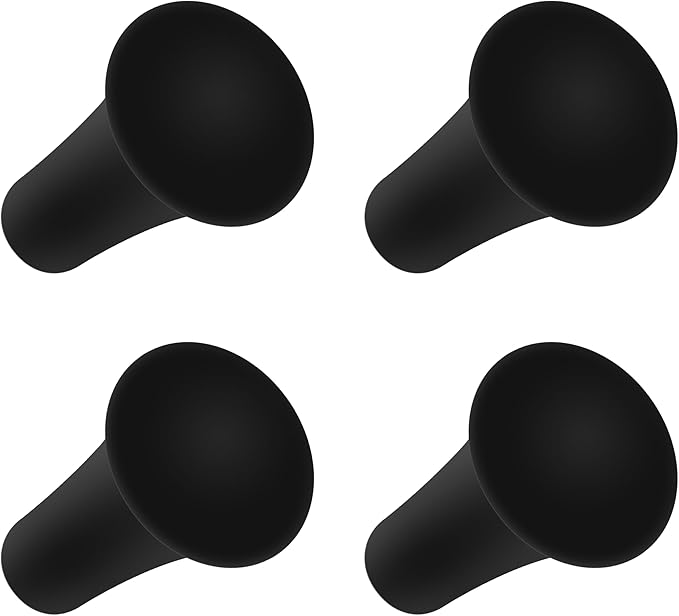 Rubber Cap for X-Grip Mount Holder Compatible with RAM Bicycle Motorcycle Phone Holder Stand - Non-Slip Phone Mount Bracket Cap Replacement for X-Grip Rubber Cap RAP-UN-CAP-4U (4PCS Black)