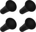 Rubber Cap for X-Grip Mount Holder Compatible with RAM Bicycle Motorcycle Phone Holder Stand - Non-Slip Phone Mount Bracket Cap Replacement for X-Grip Rubber Cap RAP-UN-CAP-4U (4PCS Black)