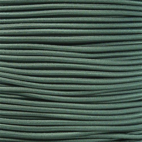 Paracord Planet 1/8-Inch Shock Cord for Replacements, Repairs, and Outdoors – Dark Green (25 ft)