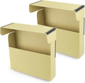 Lineco Archival Document Storage Box with Metal Edge, Acid-Free Tan Boxboard, Organize and Store Files, Prints, Photos, Legal-Sized Case 15.5" x 10.5" x 2.5" Wide, Pack of 2