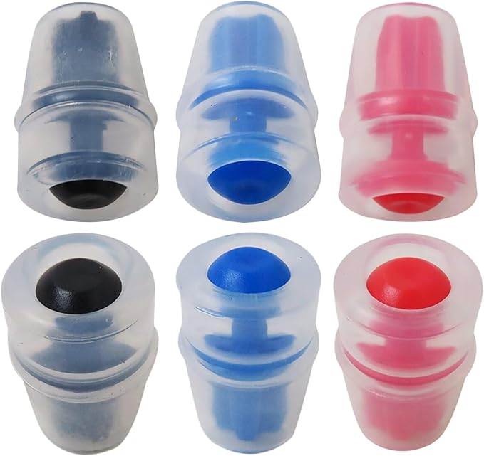 6pcs Multicolor Replacement Bite Nozzles for Osprey/Nathan & Hydrapak Hydration Reservoirs - Lead-Free Silicone Sheaths