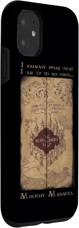 iPhone 11 Harry Potter Marauder's Map Words Case