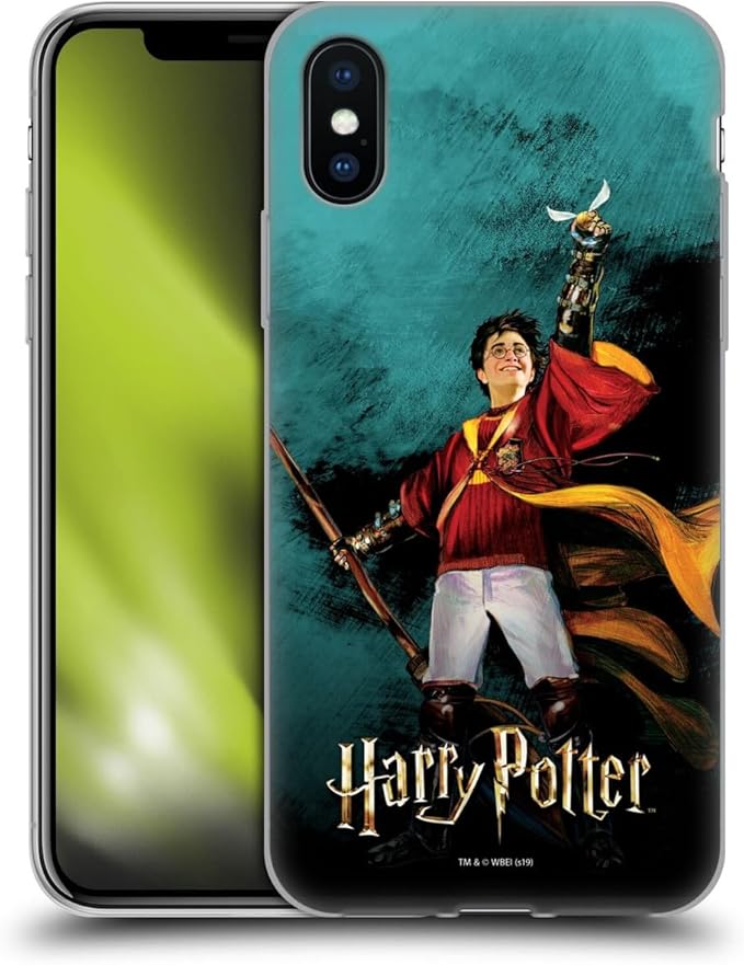 Head Case Designs Officially Licensed Harry Potter Quidditch 3 Prisoner of Azkaban II Gel Case [Military Grade Protection] Compatible with Apple iPhone X/iPhone Xs and Compatible with MagSafe
