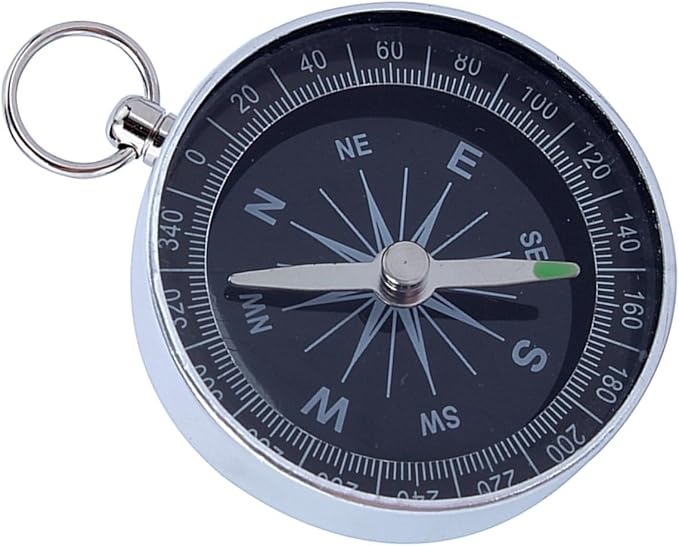 Camping Pocket Compass, Portable Survival Sports Navigation Compass for Camping Hiking Compass for Kids Car Compass