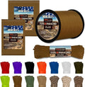 HERCULES Type III Paracord 550 Paracord Rope Parachute Cord, 100' Coyote Brown for Camping Cord, Survival Rope