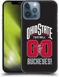Head Case Designs Officially Licensed Ohio State University Go Buckeyes Football Graphics Hard Back Case Compatible with Apple iPhone 13 Pro Max