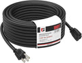 EP 100 Ft Outdoor Extension Cord - 16/3 SJTW Black Electrical Cable with 3 Prong Grounded Plug
