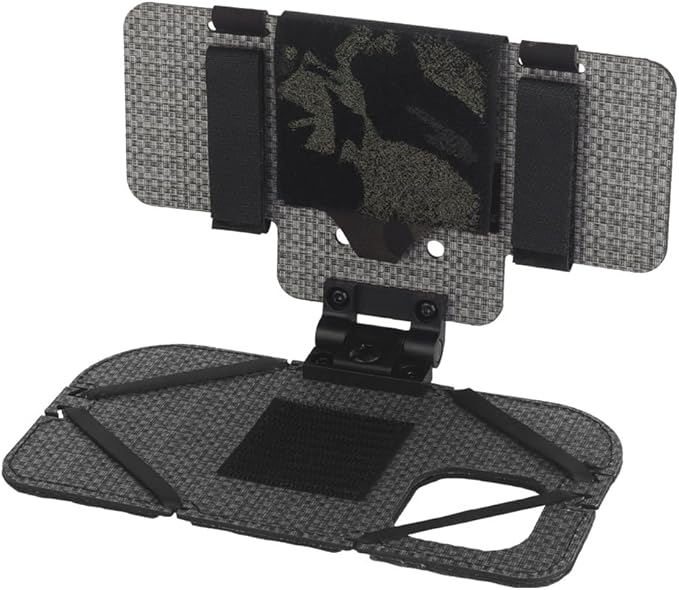Airsoft Plate Carrier Accessory Molle Phone Mount Outdoor Lightweight Navigation Board for 15Pro, Wide Angle Foldable Phone Holder Chest Rig Hovering Tactical Vest Mount