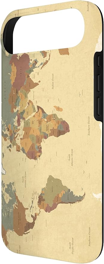 Globe Map Smartphone Cell Cover Gift World Map Pattern Phone Case for iPhone Air