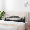 Forest Rectangle Body Pillow Covers Foggy Forest Mountain Winter 20"X54" Couch Pillow Body Pillowcase Decorative Home Body Pillows Bedding Pillow Cushion Covers for Sofa Car Shop