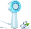 Portable Handheld Fan Personal Small Turbo Hand Fan Powerful, Cooling, Lanyard, USB Rechargeable, 5 Speeds, Makeup, Gifts for Women Men, Kid, Mom, Hot Summer, Travel, Sports, Wedding Use