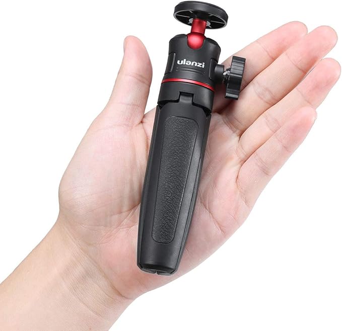 ULANZI MT-08 Extension Pole Tripod, Mini Selfie Stick Stand Handle Grip for Osmo Pocket 3 4 Xtra Muse iPhone Pro Max Smartphone Canon G7X Mark III Sony ZV-1 RX100 VII A6400 A6600 Cams Vlogging
