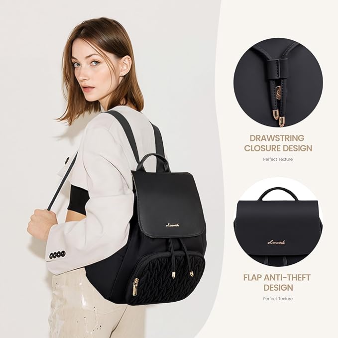 LOVEVOOK Backpack Purse for Women,Small Backpack for Women for Travel Work,Cute Backpack Daypack With Anti-theft Pocket,14 Inch Fashion Ladies Backpack for Daily College Shopping