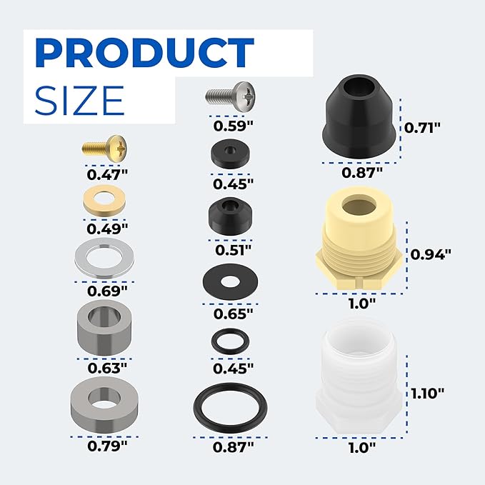Wall Hydrant Repair Kit Faucet Repair Kit 500 400 300 Series Part Accessories Pressure Vacuum Breaker Outdoor Faucet Wall Hydrants Replacement