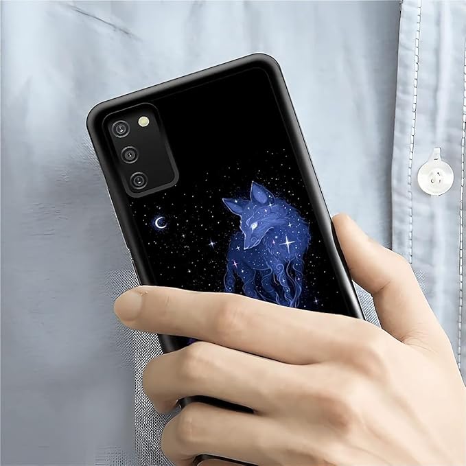for Samsung Galaxy S20 FE Case, Galaxy Fox Wolf Pattern Graphic Design Girl Boy Soft Silicone Hard Acrylic Shock Protection for Samsung Galaxy S20 FE