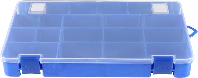 Shakespeare Tacklebox Fishing Tackle Storage, Blue Swirl, 4-Pack, Customizable, Dual-Latching System, Built-In Rod Holder, Compact, Lightweight