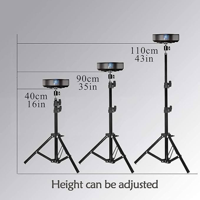 Coret Projector Tripod Stand, Portable Mount Floor Stand, Photography Light Stand, Outdoor Camera Tripod Stand with Ball Head for Projector,Camera, Webcam,Smartphone