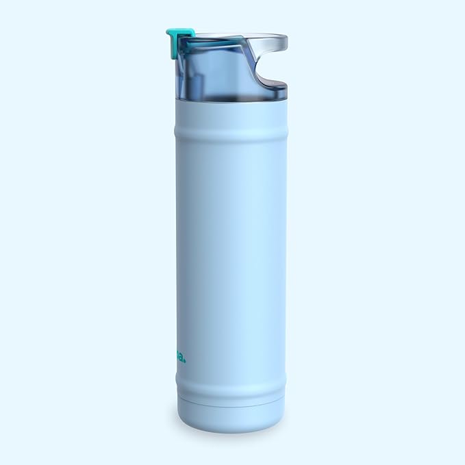 bubba 24 oz Dualsip Insulated Stainless Steel Water Bottle with Straw - Reusable, Leakproof, Lightweight, Dishwasher Safe, Lead-Free and BPA-Free, Daydreamin'