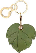 Leather Keychain Holder Case Compatible with AirTag,Cute air tag Cover with Keychain Ring,GPS Tracker Case for Keys
