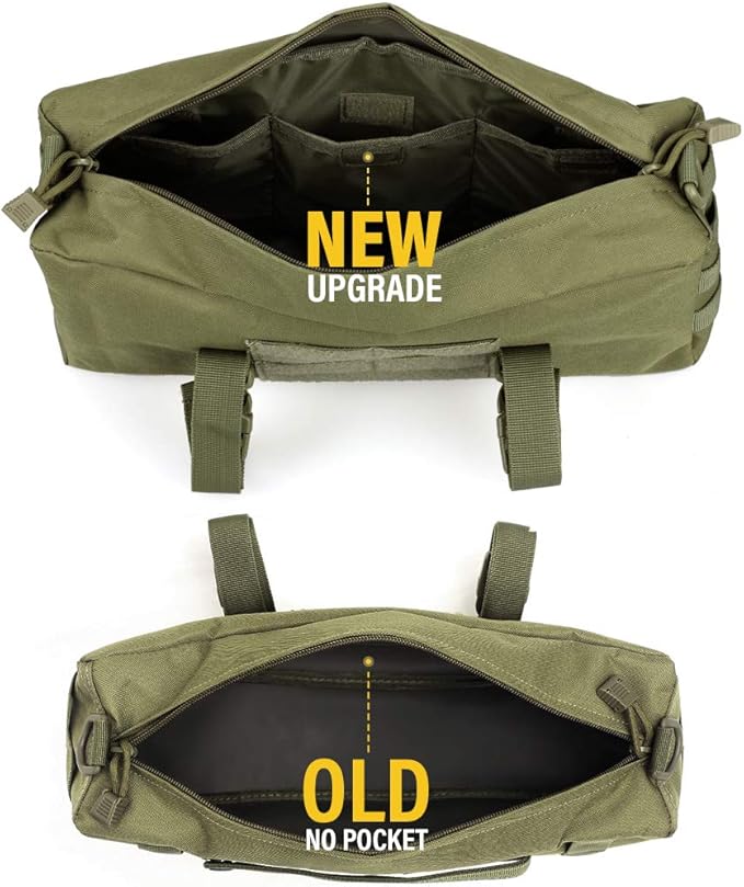 WYNEX Large Molle Pouch, Tactical Molle Bag Vertical Admin Pouch, Modular Utility Pouch Increment Side Pouch for Tactical Backpack Molle Rucksack Attachment, with Shoulder Strap For Use as Sling Bag