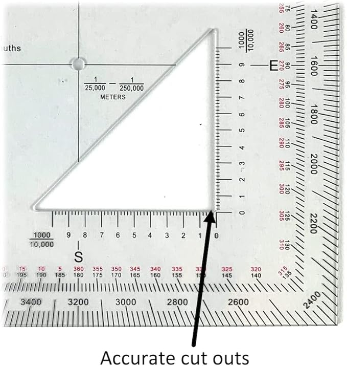 Land Nav Kit with Lensatic Compass, Protractor, Pace Counter & Map Markers