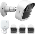 Wall Mount for Blink Outdoor 4th Gen and Outdoor 3rd Gen, 3 Pack Weatherproof Protective Housing and 360 Degree Adjustable Mounting with Blink Sync Module Mount (Camera Not Included, White)
