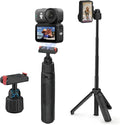40cm/15.75'' Selfie Stick Tripod for DJI Osmo Action 6 & Nano Accessories, 360° Adjustable Extended Pole Tripod Stand w Magnetic Mount, Ultra-Lightweight Handle Grip Monopod for Vlogging