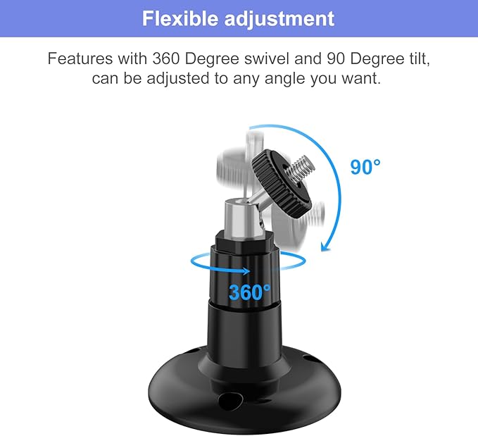 Blink Outdoor 4 (4th Gen) Wall Mount, Weatherproof Protective Cover and 360 Degree Adjustable Mount with Blink Sync Module Mount for Outdoor Indoor Security Camera (Black, 1 Pack)