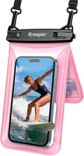 Rynapac IPX8 Waterproof Phone Pouch Floating, [Up to 8.5''] Double Space Waterproof Phone Case with Adjustable Lanyard for iPhone 17 16 15 Pro Max, Cell Phone Dry Bag for Beach Cruise Ship Essentials