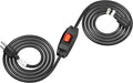 FIRMERST 1875W Outdoor Extension Cord with Switch Waterproof Black 10 Feet