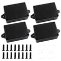 4 Pack Junction Boxes, 3.3 x 2.3 x 1.3 Inch IP65 Waterproof Project Box, ABS Plastic Electrical Project Case Power Junction Box with Fixed Ear for Outdoor (Black, 83 x 58 x 33 mm)