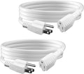 BN-LINK 6ft White Outdoor Extension Cord 16/3 SJTW, 2 Pack, 3-Prong, Weather Resistant & Flame Retardant, for Indoor, Garden, Landscaping & Holiday Decorations, ETL