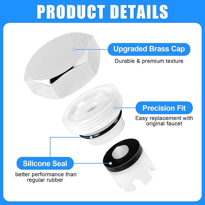 Vacuum Breaker Repair Kit VACVBKX1B, Compatible with ASSE 1019-A Outdoor Anti-Siphon Frost-Free Sillcock Faucet Hose Bib Spigot