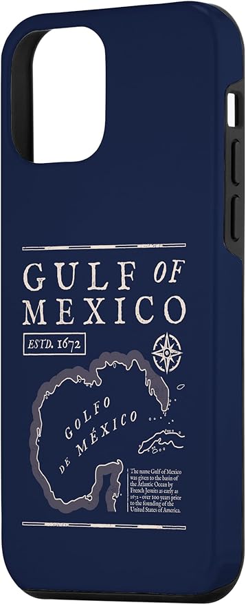 Gulf of Mexico 1672 Historic Map Case for iPhone 12 mini