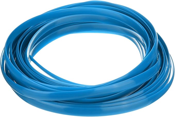 M METERXITY 1-Pack Wicker Repair Kit, 8mm x 33ft/10m Plastic Flat Rattan Replacement Supplies for Patio Furniture Repair/Basket Making/Chair Weaving, Synthetic Woven Rattan [Blue]
