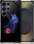 for Samsung Galaxy S25 Ultra Case,Graphic Design for Girl Boy Soft Silicone Hard Acrylic Shock Protection Designed for Samsung Galaxy S25 Ultra Galaxy Fox Wolf Pattern