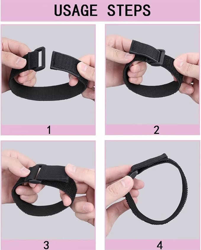 24 Pack (8"-12"-16"-20") Reusable Fastening Cable Ties and Cable Straps,Adjustable Multi-Purpose Hook and Loop Straps Nylon Cable Ties Organizer Fastener Management Wire Straps