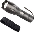 COSOOS LED Flashlight with Holster, Bright Tactical Flashlight High Lumen, Zoomable 5-Mode Portable Waterproof Flash Light for Emergency, Hiking, Outdoor Camping Gear Accessories, No Battery