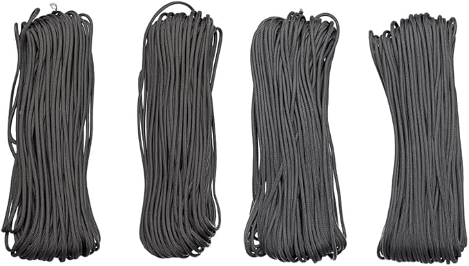 Paracord Planet Solid Color 550lb Paracord – 7 Strand Type III Nylon Cord for Indoor and Outdoor Tasks – Charcoal Gray (100 ft)